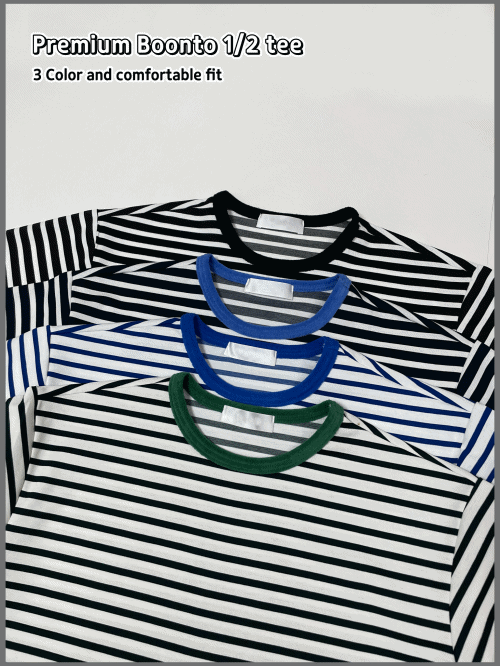 Simp,피어 단가라 반팔 티셔츠 ( 4 Color )